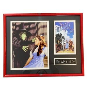 Wizard of Oz Framed Movie Art Wicked Witch Dorothy Film Wall Decor 14x11